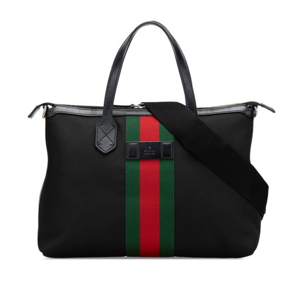 GUCCI Black Leather Shoulder Bag - Picture 1 of 14
